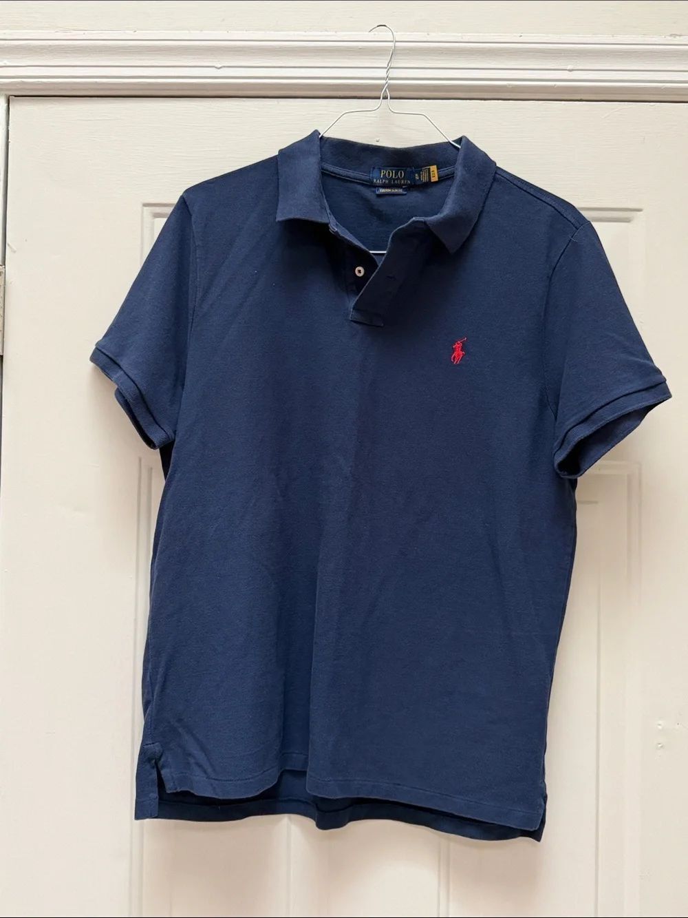 Ralph Lauren Polo Shirt - Custom Slim Fit Navy size XL